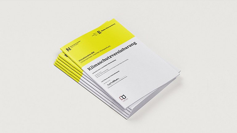 Mock-Up der Klimaschutzvereinbarung